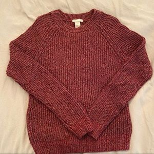Red/dark pink sweater